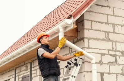 Pose et remplacement de gouttières à Bettwiller